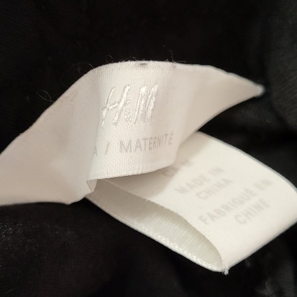 H&M MAMA MATERNITY WEAR BLACK PANTS SIZE MEDIUM WOMEN'S WEAR PREGNANCY COMFORT - Picture 10 of 15